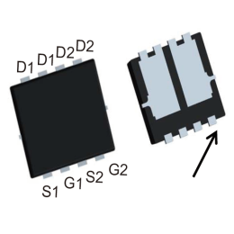 AGM312MAP场效应管(MOSFET)N+P 30V用于英集芯IP6821无线充15W发射方案